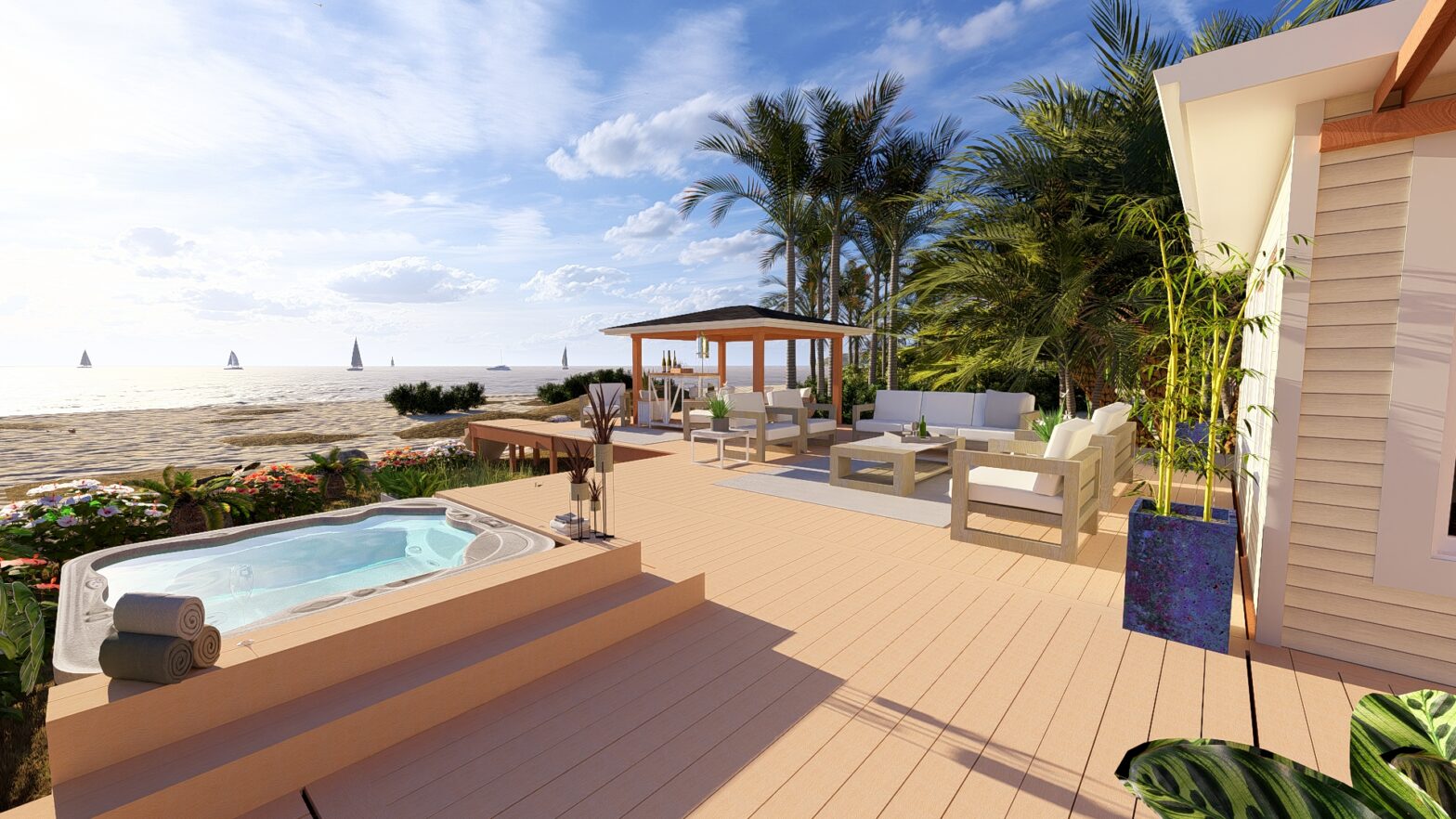 Photo of a custom backyard plans in Sarasota