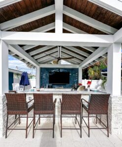 Pergola Wooden Outside Sarasota Florida