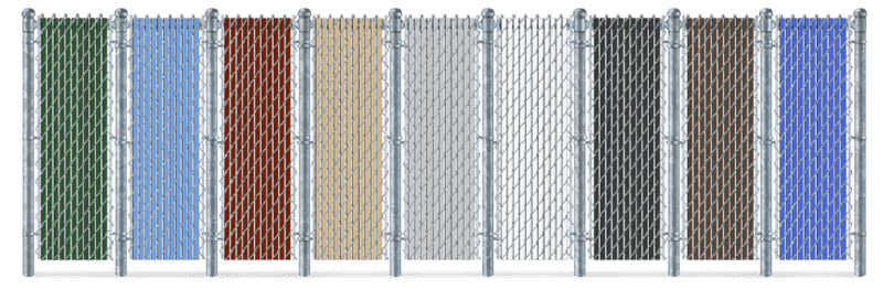 Privacy Slat Color Options For Chain Link Fence in Sarasota