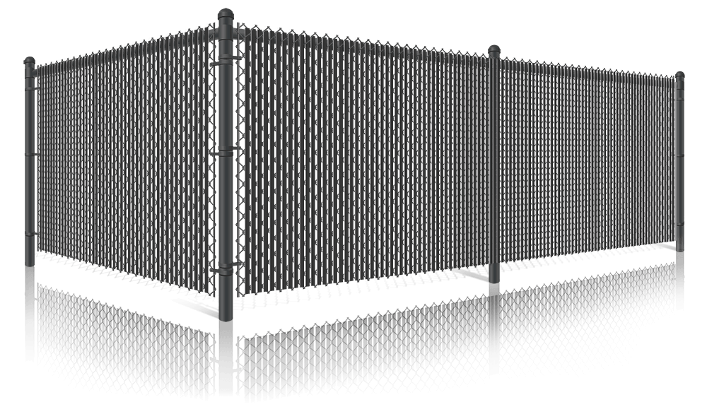 Chain Link semi-privacy fencing in Sarasota Florida