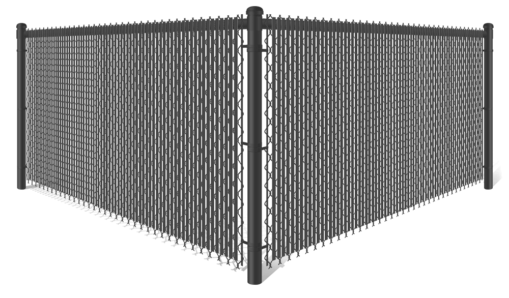 Chain Link semi-privacy fencing in Sarasota Florida