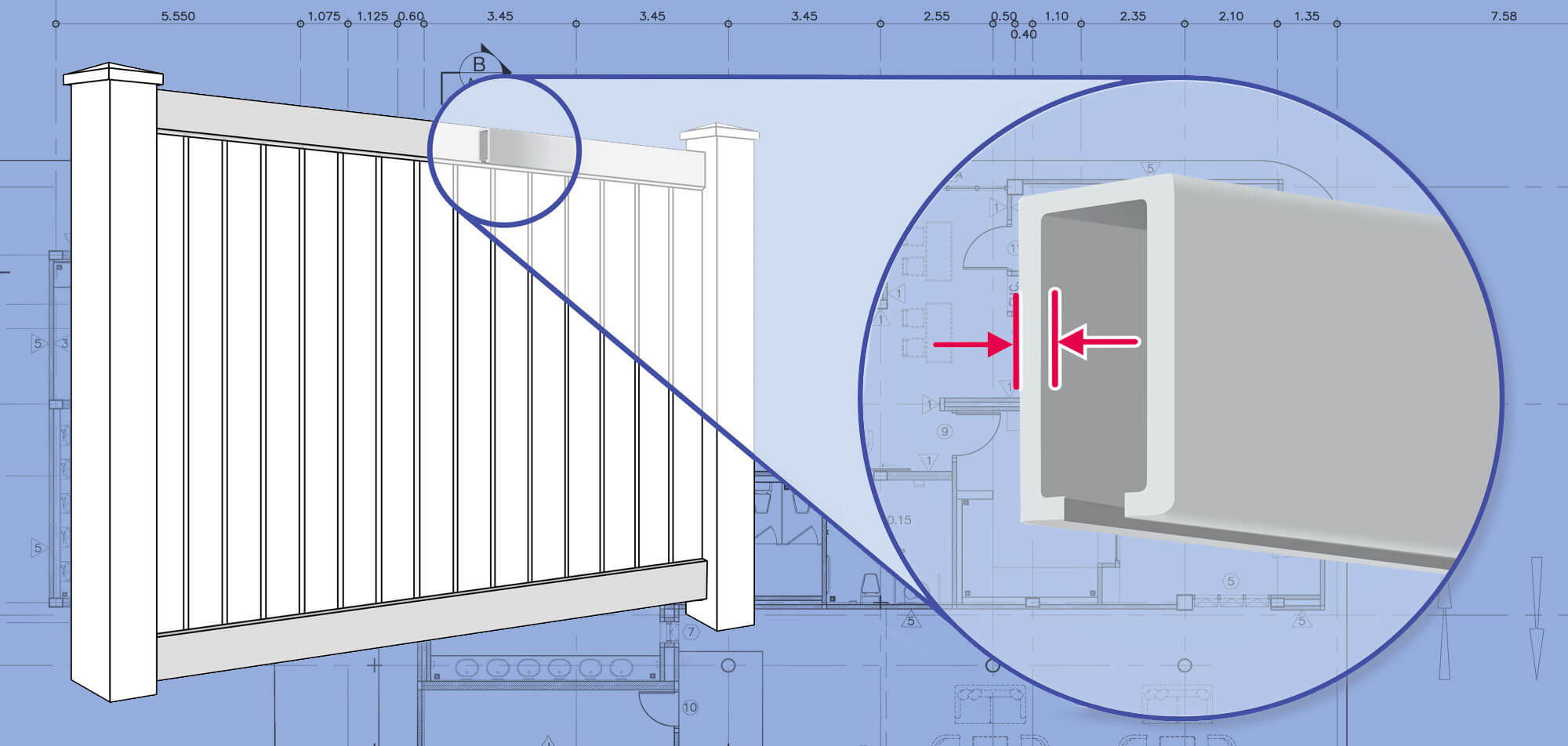 Sarasota Vinyl fence Rails installation company