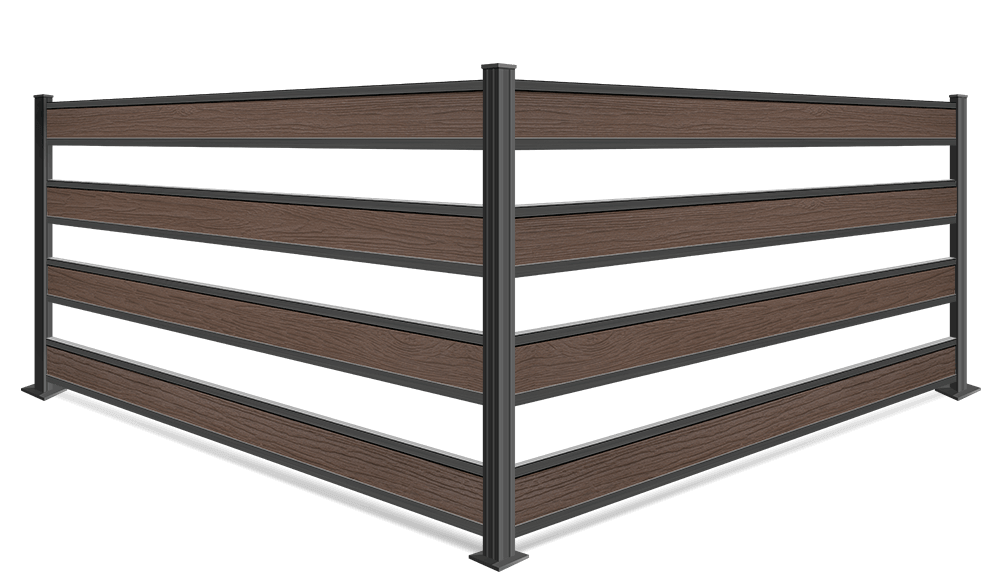 Residential Composite Fence installation for the Sarasota area.