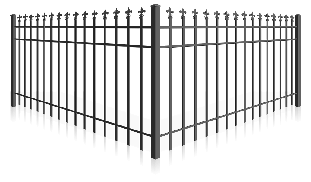 Residential Wrought Iron fence installation for the Sarasota area.