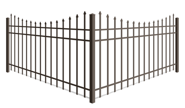 Scalloped Top aluminum fence company in Sarasota