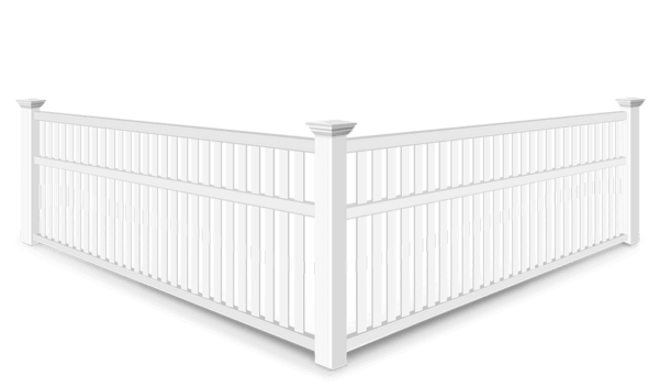 3 Rail Closed Picket vinyl fence contractor in Sarasota