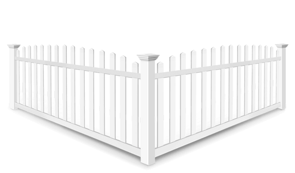 Arched picket vinyl fence contractor in Sarasota