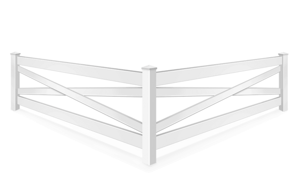 Crossbuck vinyl fence contractor in Sarasota