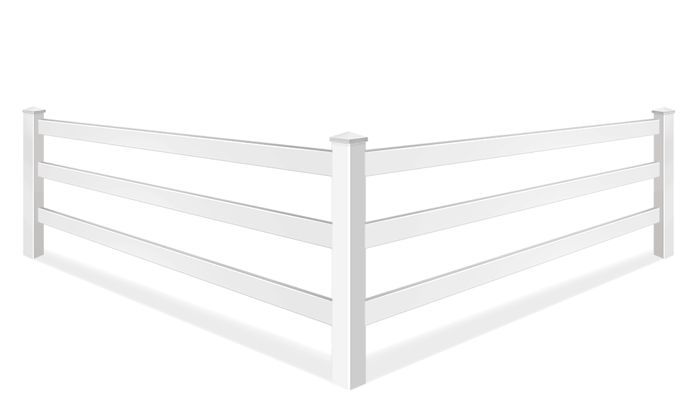 Post & Rail vinyl fence contractor in Sarasota