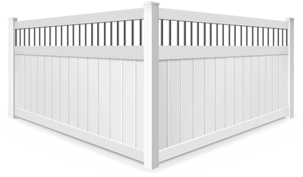 Metal Spindle Top vinyl fence contractor in Sarasota